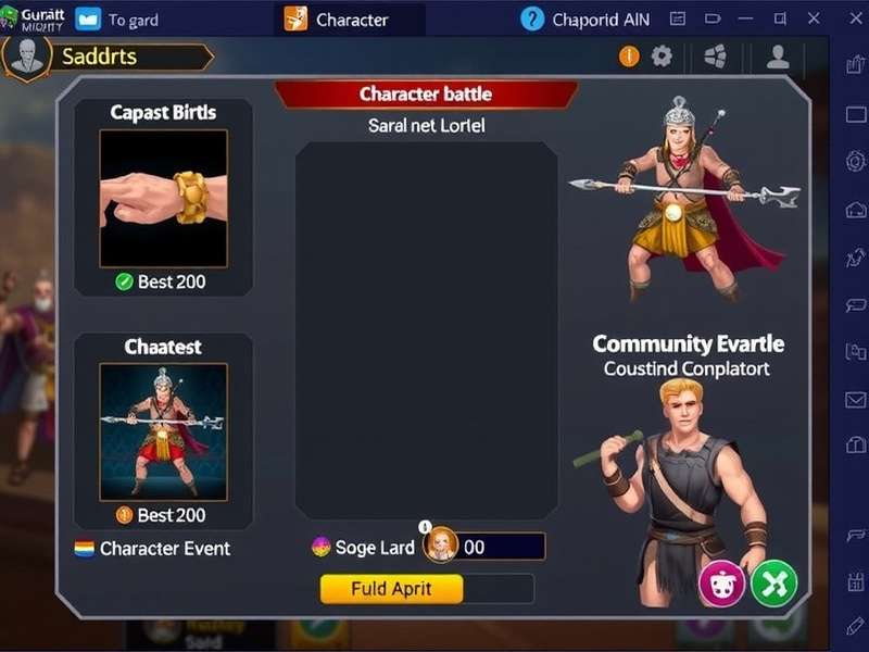 Gujarat Mighty Gladiator gameplay screenshot showing character battles